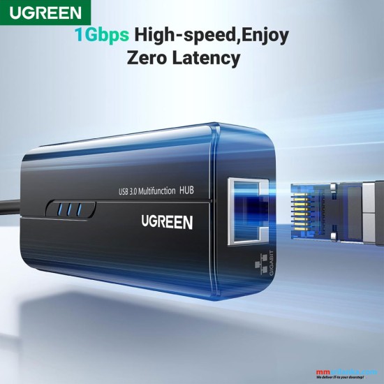 Ugreen Usb 3.0 Hub with Gigabit Ethernet Adapter