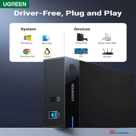 Ugreen USB 3.0 To 3.5 Inch Sata External Hard Drive Enclosure