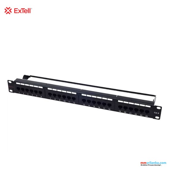 Extell CAT 6 Patch Panel 48 Port RJ-45, Unshielded