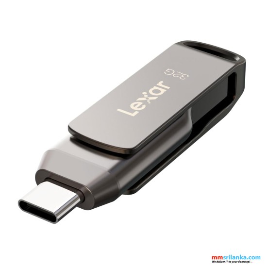 LEXAR 32GB JUMPDRIVE DUAL DRIVE D400 USB3.1 TYPE C (5Y)