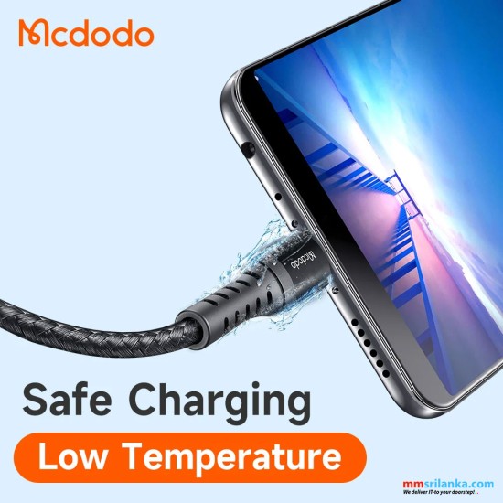 MCDODO USB TO MICO 3A CHARGING DATA CABLE 0.2M BLACK-(6M)