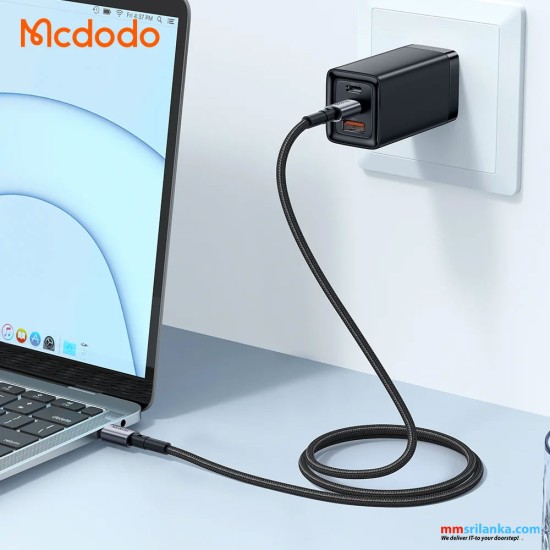 MCDODO TYPE-C TO TYPE-C 65W 1.5M FAST CHARGING CABLE BLACK-(6M)