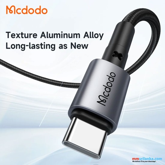 MCDODO TYPE-C TO TYPE-C 65W 1.5M FAST CHARGING CABLE BLACK-(6M)