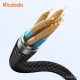 MCDODO BETA SERIES 1.2M USB-C TO TYPE-C+LIGHTING+WIRELESS CHARGER FOR APPLE WATCH 3 IN 1 CHARGING CABLE BLACK-(6M)