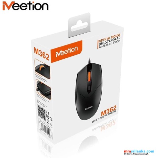 MEETION M362 USB WIRED MOUSE-(6M)