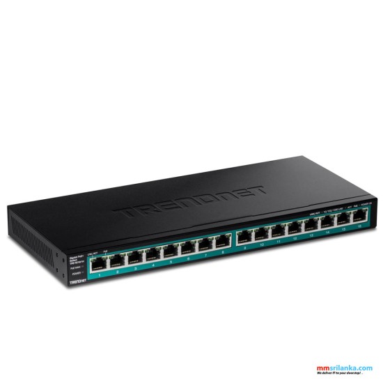 Trendnet 16-Port Gigabit PoE+ Switch-(2Y)