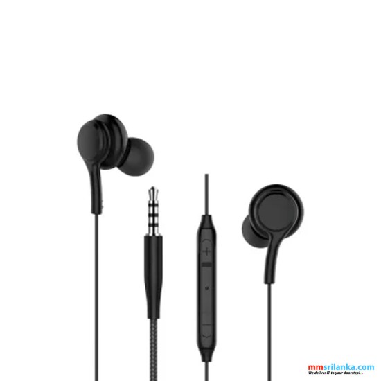 WIWU EB310 3.5mm WIRED EARPHONE BLACK (6M)