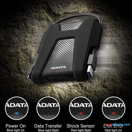 ADATA DURABLE 4TB USB 3.2 GEN MILITARY-GRADE SHOCK-PROOF EXTERNAL PORTABLE HARD DRIVE (3Y)