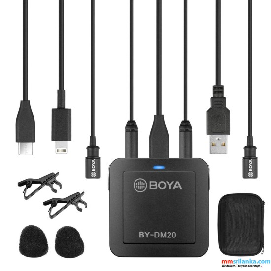 BOYA BY-DM20 DUAL CHANNEL RECORDING KIT (6M)