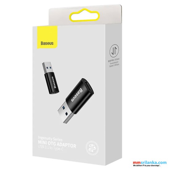 Baseus Ingenuity Series Mini OTG Adapter USB 3.1 to Type-C Black