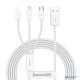 Baseus M+L+C 3.5A 1.5m Superior Series Fast Charging Data Cable White (6M)