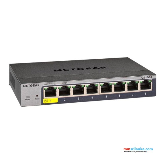 NETGEAR 8-Port Gigabit Ethernet Smart Switch with Cloud Management