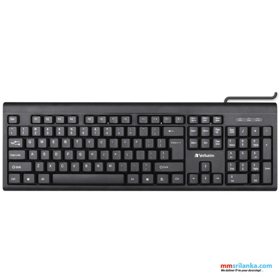 VERBATIM Wired Keyboard - Black (2Y)