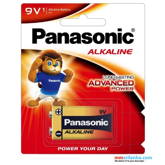 Panasonic 9-volt alkaline battery