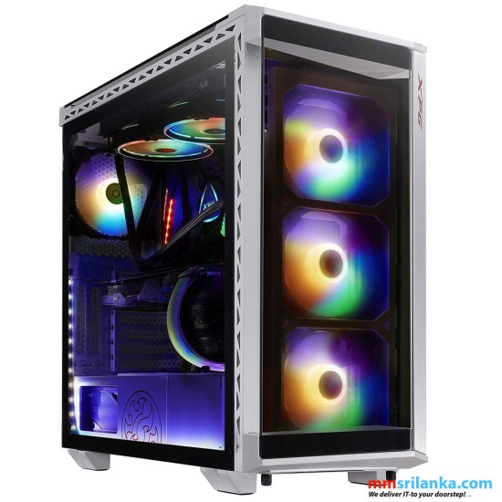 XPG Battle Cruiser Mid-Tower 4 RGB Fans Tempered Glass Panel PC Case