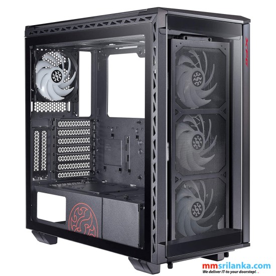 XPG Battle Cruiser Mid-Tower 4 RGB Fans Tempered Glass Panel PC Case