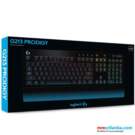 Logitech G213 Prodigy Gaming Keyboard with RGB Lighting (2Y)