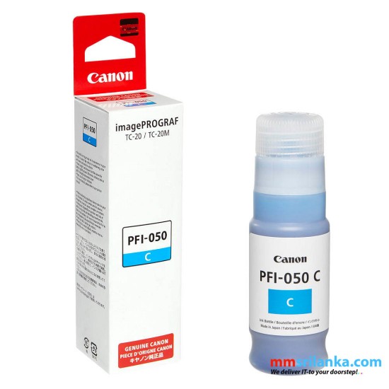 Canon PFI-050 C- Pigment Cyan Ink Bottle