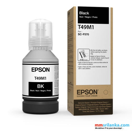 Epson T49P1 Sublimation Black ink for Epson SC-F130,F140,F530 Printers