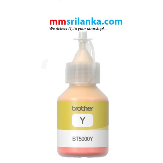 Brother BT-5000Y High Yield Yellow ink Bottle for T300/T310/T500/T700/MFC800