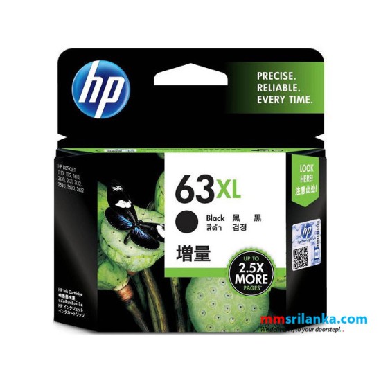 HP 63XL High Yield Black Original Ink Cartridge