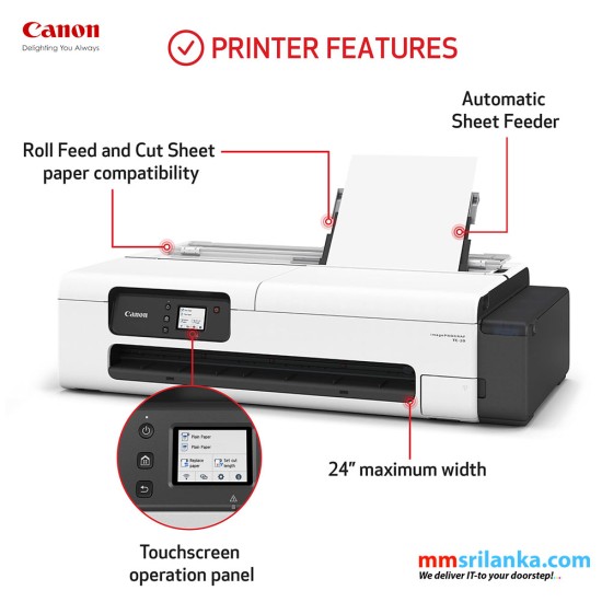 Canon imagePROGRAF TC-20 Large Format A1 Printer (1Y)