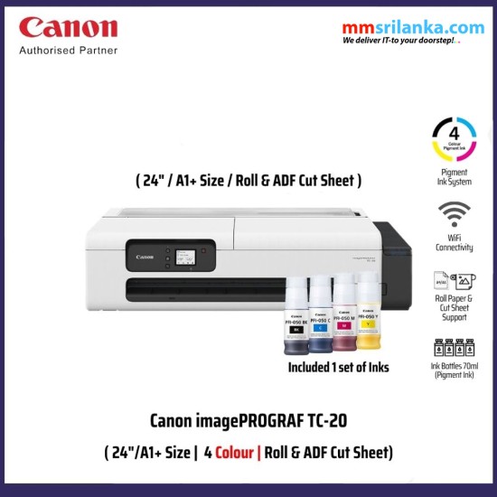 Canon imagePROGRAF TC-20 Large Format A1 Printer (1Y)