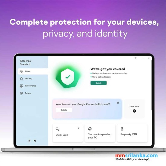 Kaspersky Premium Total Security | PC, Mac & Android Protection | Single Device | 01 Year License