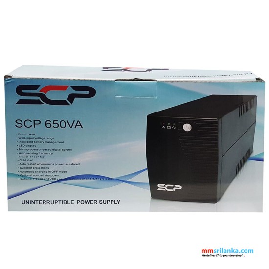 SCP Line Interactive 650VA UPS