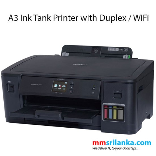 Brother HL-T4000DW - A3 Inkjet Printer, Refill Ink Tank Wireless Duplex Printer