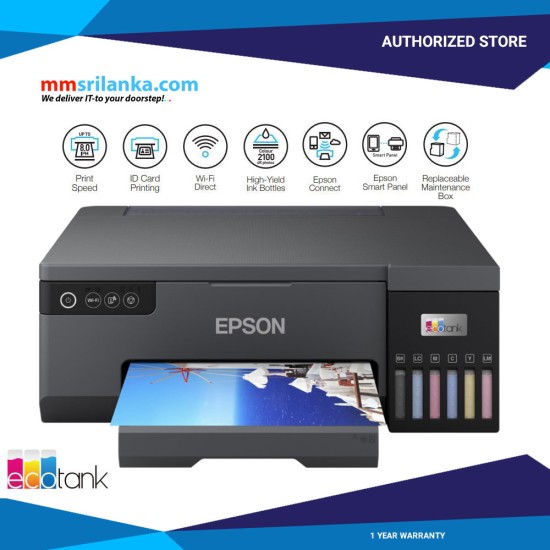 Epson EcoTank L8050 Ink Tank Photo Printer A4 (1Y)