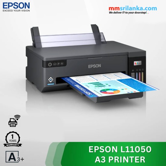 Epson EcoTank L11050 A3+ Single Function Ink Tank Printer with WiFi Connectivity (1Y)