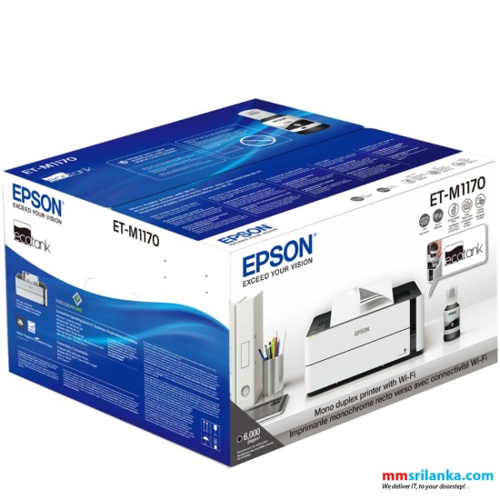 Epson ECOTANK M1170 Mono ink tank system printer (1Y)