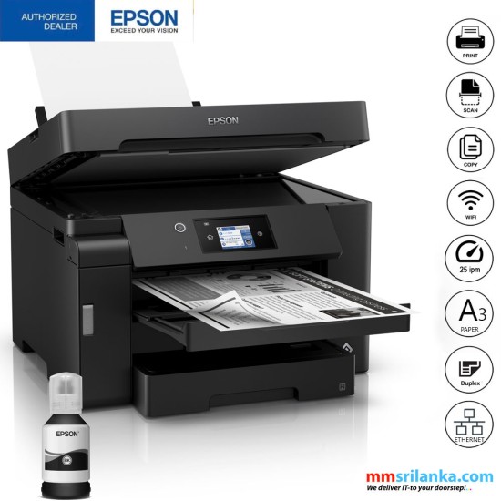 Epson EcoTank Monochrome M15180 A3 Wi-Fi Duplex Multi-Function Ink Tank Printer (1Y)