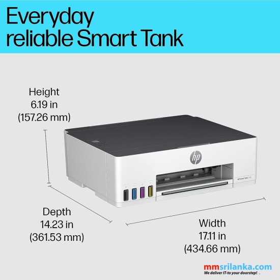 HP Smart Tank 210 Single Function WiFi Colour Printer (2Y)