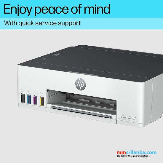 HP Smart Tank 210 Single Function WiFi Colour Printer (2Y)