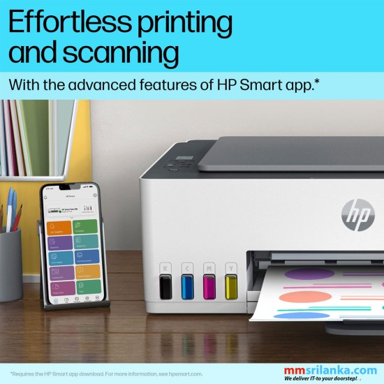 HP Smart Tank 580 AIO WiFi Colour Printer (2Y)