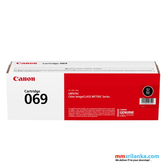 Canon 069 Standard Capacity Black Toner Cartridge