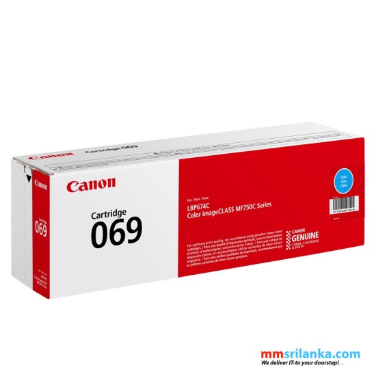 Canon 069 Standard Capacity Cyan Toner Cartridge