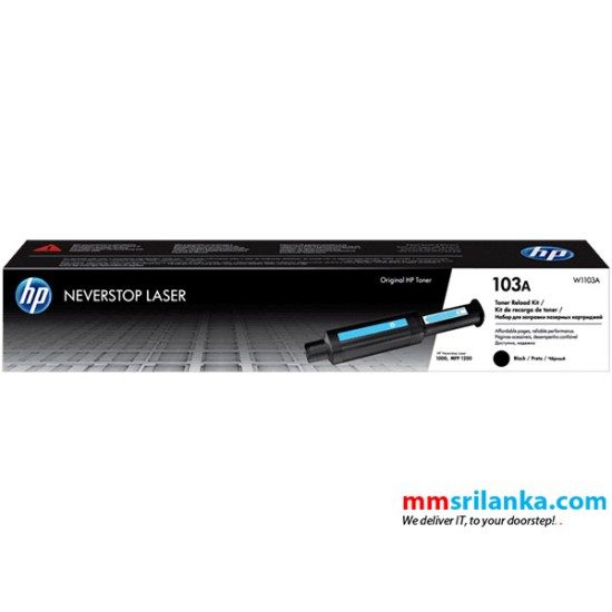 HP 103A Black Original Neverstop Laser Toner Reload Kit