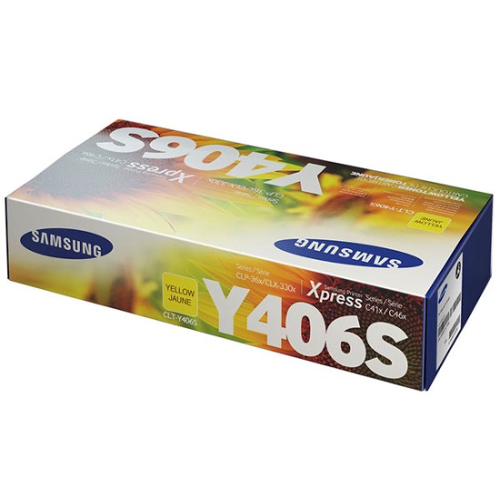 Samsung CLT-Y406s Yellow Toner Cartridge for CLP-360/CLX3305FW